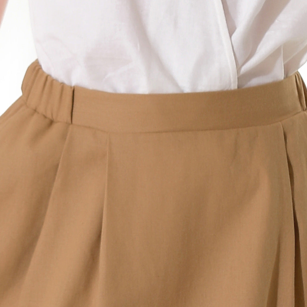 Summer Cotton Linen Long Skirt