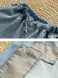 Vintage Patchwork Ankle-Length Harem Jeans