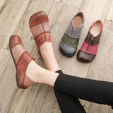 Leather Soft Bottom Casual Flat Women's Shoes