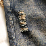 High Waist Patchwork Women Spring Jeans
