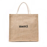 Summer Casual Woven Letter Print Tote Bag