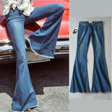 Fashion Elastic Bell-bottoms Jean
