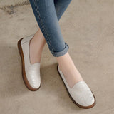 Spring Fashion Casual Leather Women Flats