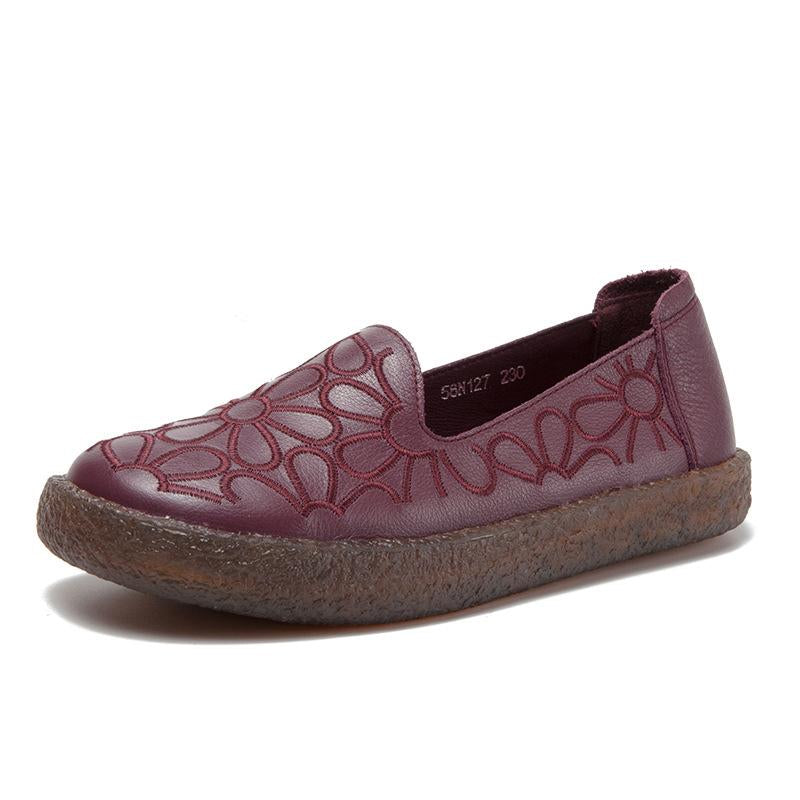 Spring Fashion Casual Leather Women Flats
