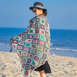 Pattern Printed Casual Beach Holiday Scarf