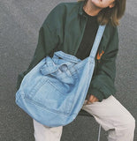 Chic Denim Large-Capacity Shoulder Bags