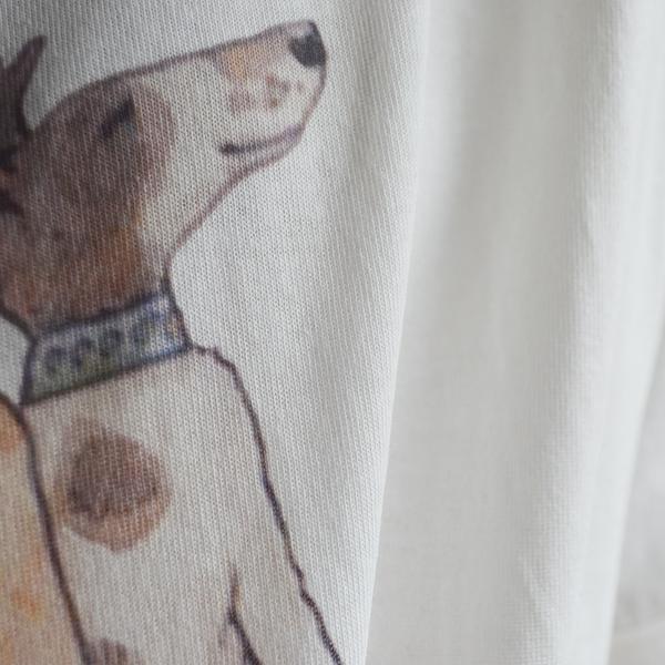 Casual Cartoon Dogs Printed Cotton T-Shirt
