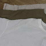 Summer Hemp Irregular Half Sleeve T-shirt